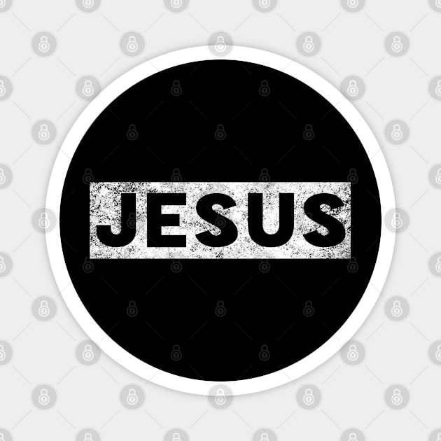 Jesus Name Funny Christian Magnet by Happy - Design